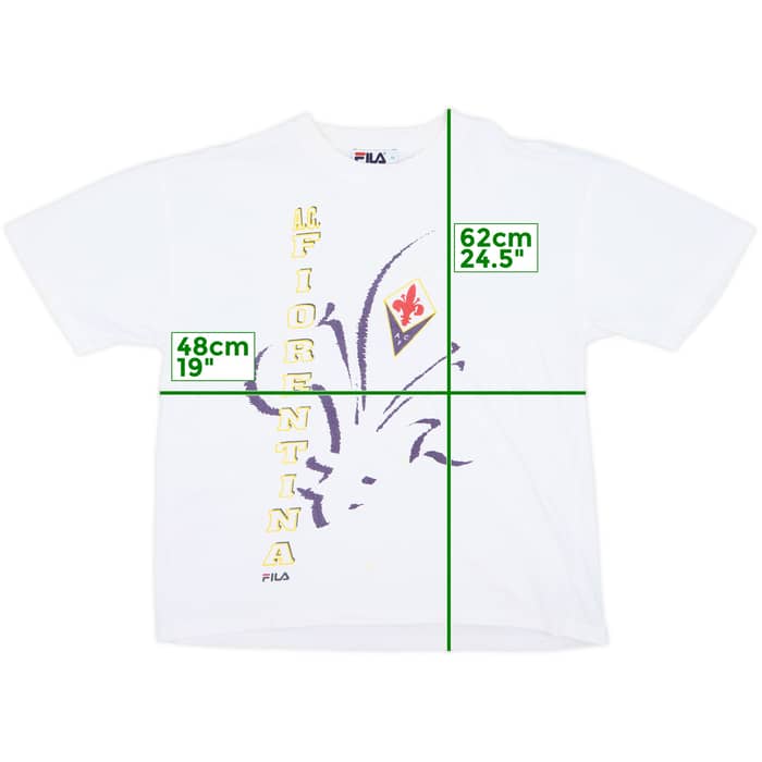 1998-00 Fiorentina Fila Cotton Tee - 7/10 - (M)