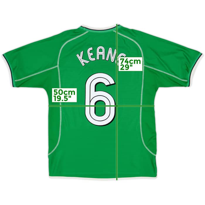 2001-03 Ireland 'World Cup 2002' Home Shirt Keane #6 - 9/10 - (M)