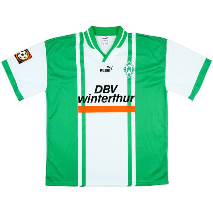 1996-97 Werder Bremen II Match Issue Home Shirt Seidel #11