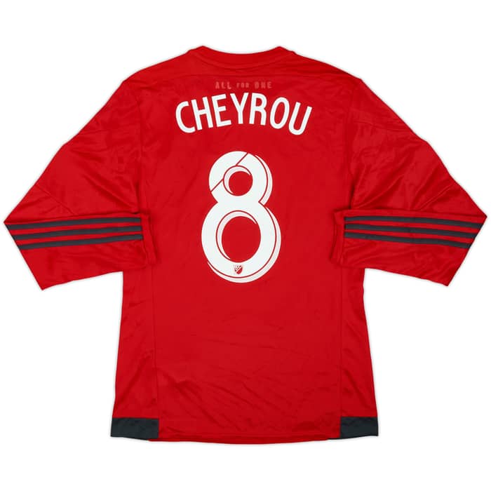 Camiseta de local auténtica de manga larga del Toronto FC 2015-16 Cheyrou #8 - 8/10 - (M)