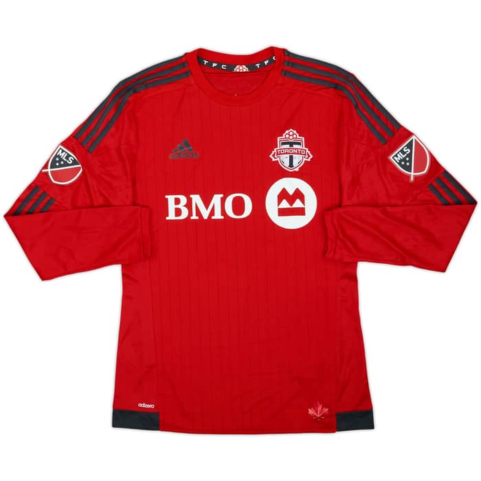 Camiseta de local auténtica de manga larga del Toronto FC 2015-16 Cheyrou #8 - 8/10 - (M)