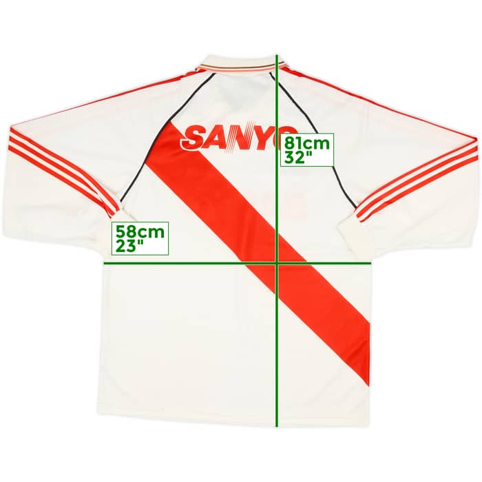 1992-94 River Plate Home L/S Shirt - 6/10 - (XL)