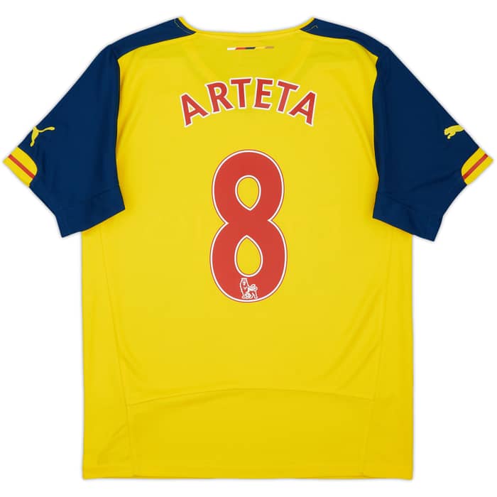 2014-15 Arsenal Away Shirt Arteta #8 - 9/10 - (S)