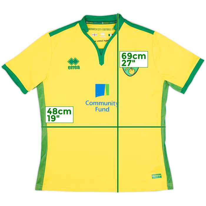 2016-17 Norwich Home Shirt - 6/10 - (Women's L)