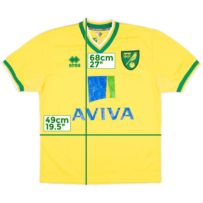 2011-12 Norwich Home Shirt - 6/10 - (S)
