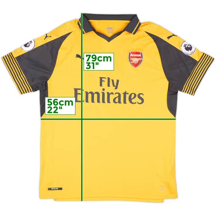 2015-16 Arsenal Away Shirt Koscielny #6 - 8/10 - (XL)