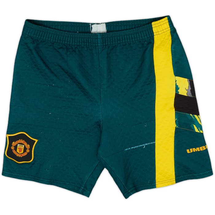 1994-97 Manchester United GK Shirt & Shorts Schmeichel #1 - 6/10 - (L.Boys)