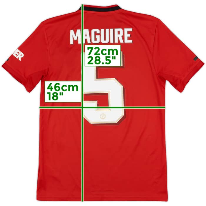 2019-20 Manchester United Home Shirt Maguire #5 - 7/10 - (S)