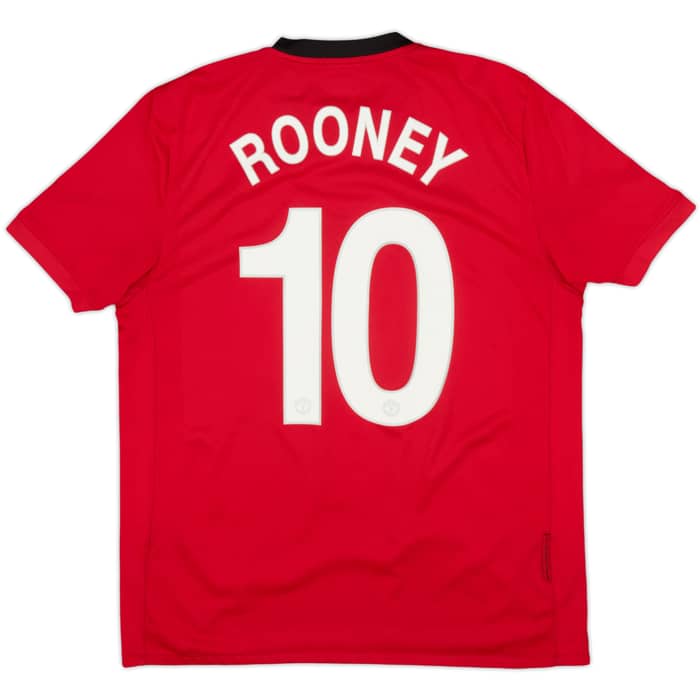 2009-10 Manchester United Home Shirt Rooney #10 - 7/10 - (L)