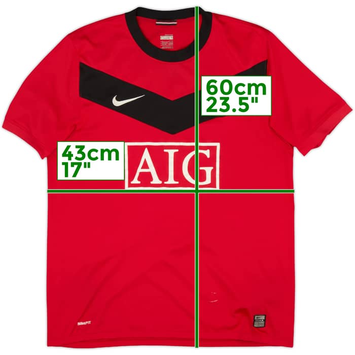 2009-10 Manchester United Home Shirt Rooney #10 - 7/10 - (L)