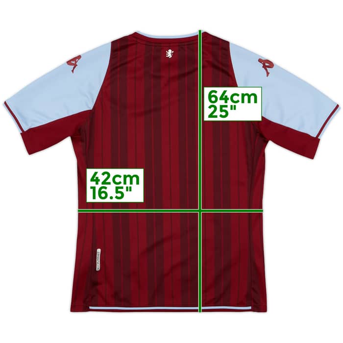2021-22 Aston Villa Home Shirt - 7/10 - (L.Boys)