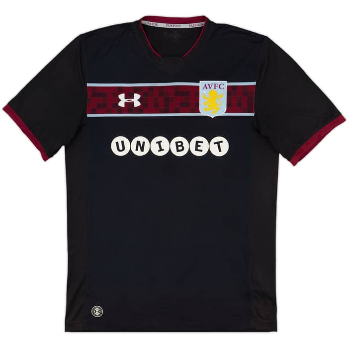 2017-18 Aston Villa Away Shirt Ashers #7 - 6/10 - (L)