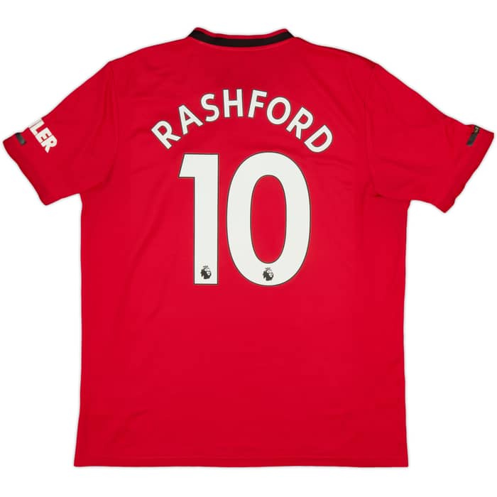 2019-20 Manchester United Home Shirt Rashford #10 - 6/10 - (XL)
