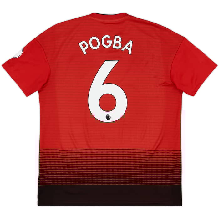 2018-19 Manchester United Home Shirt Pogba #6 - 7/10 - (M)