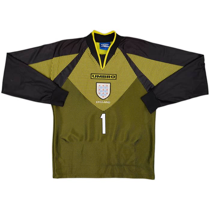 1998-99 England GK Shirt Seaman #1 - 8/10 - (M)
