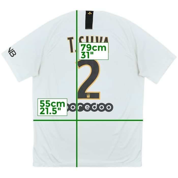 2018-19 Paris Saint-Germain Away Shirt T.Silva #2 - 9/10 - (L)