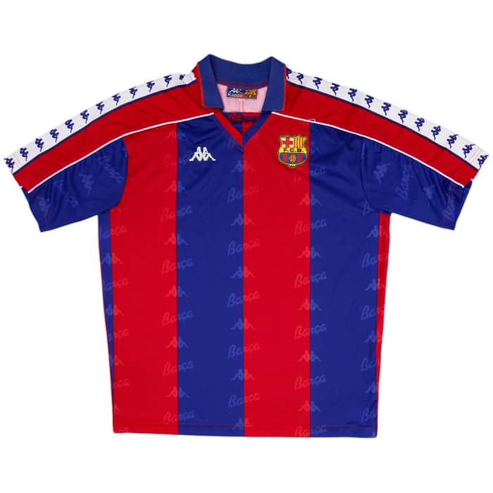 1992-95 Barcelona Home Shirt & Shorts - 8/10 - (L)