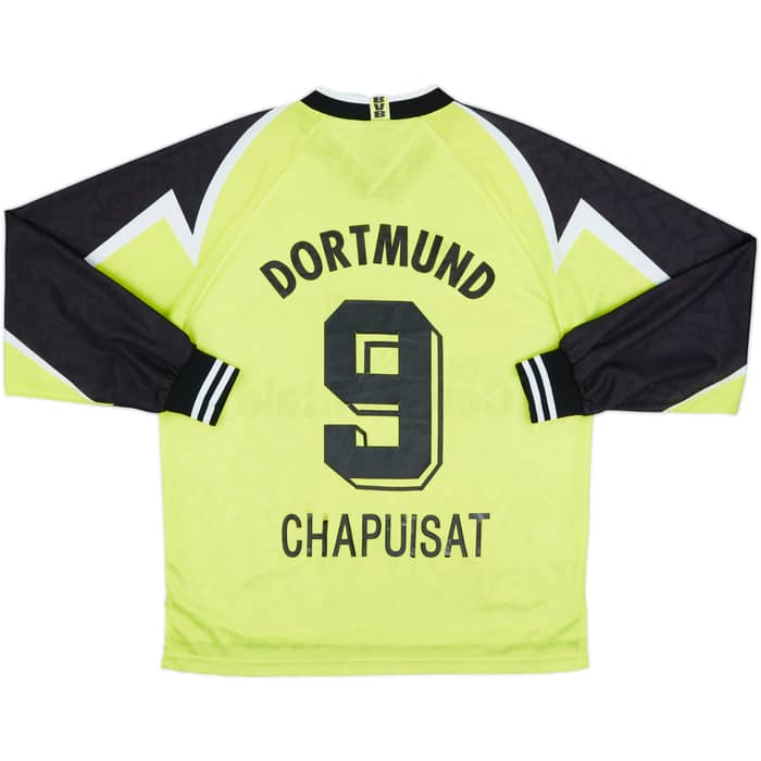 1995-96 Borussia Dortmund Home L/S Shirt Chapuisat #9 - 6/10 - (L)