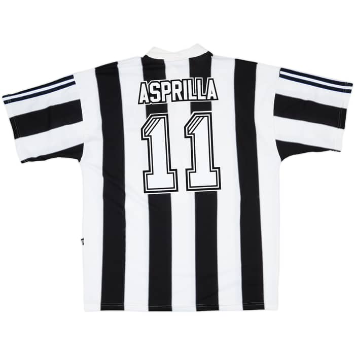 1995-97 Newcastle Home Shirt Asprilla #11 - 6/10 - (XL)