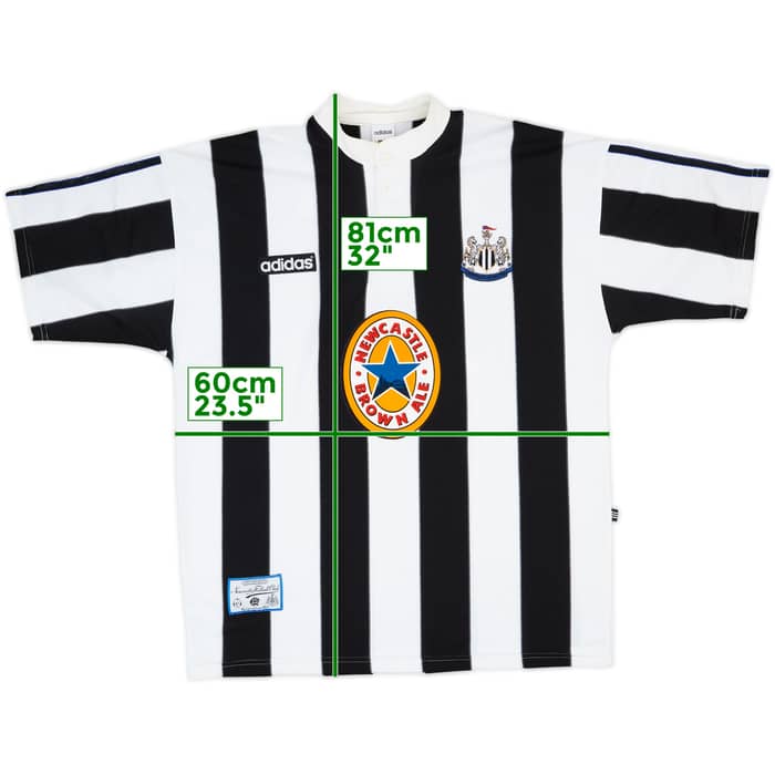 1995-97 Newcastle Home Shirt Asprilla #11 - 6/10 - (XL)