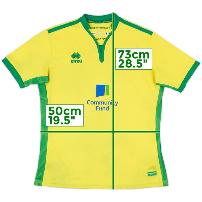 2016-17 Norwich Home Shirt - 5/10 - (L)