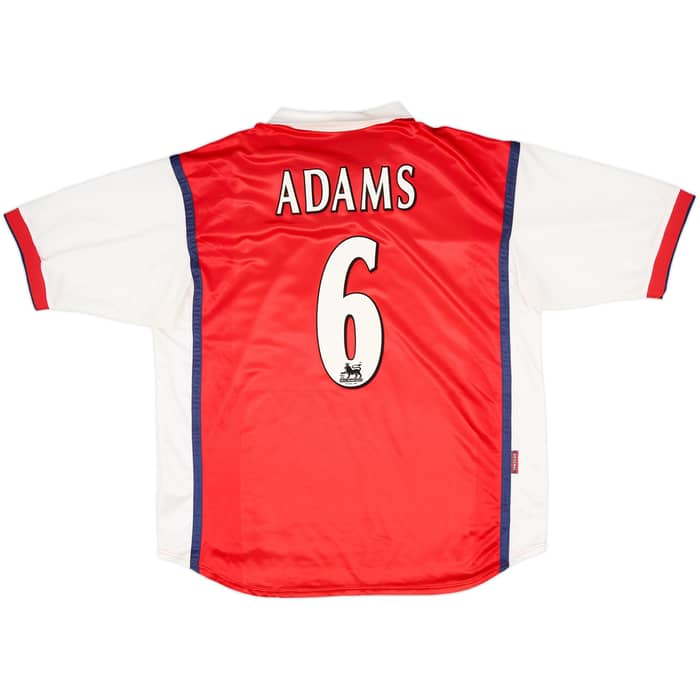 1998-99 Arsenal Home Shirt Adams #6 - 7/10 - (XXL)