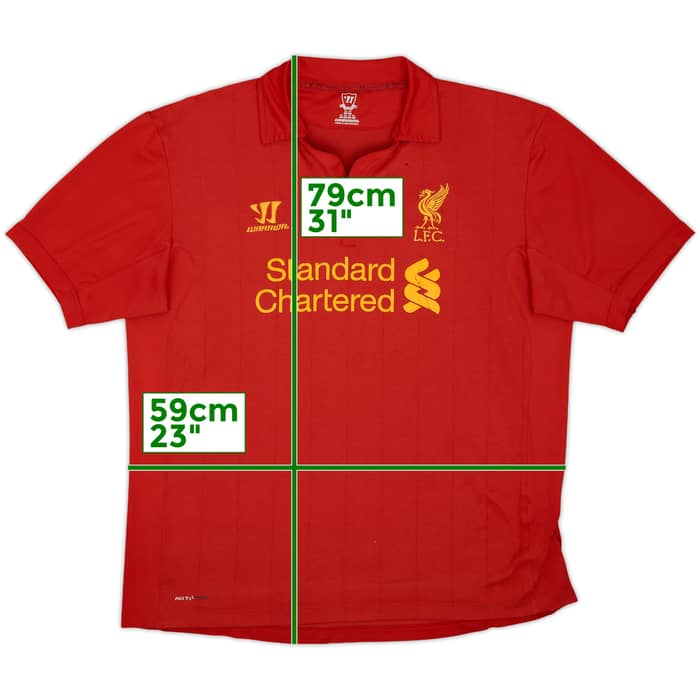 2012-13 Liverpool Home Shirt - 4/10 - (XXL)