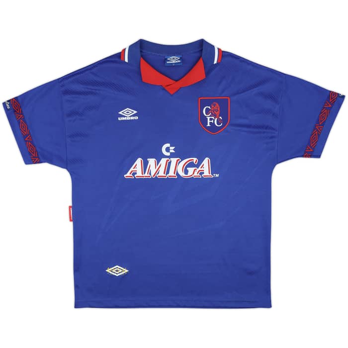 1993-94 Chelsea Home Shirt Hoddle #20 - 10/10 - (XL)