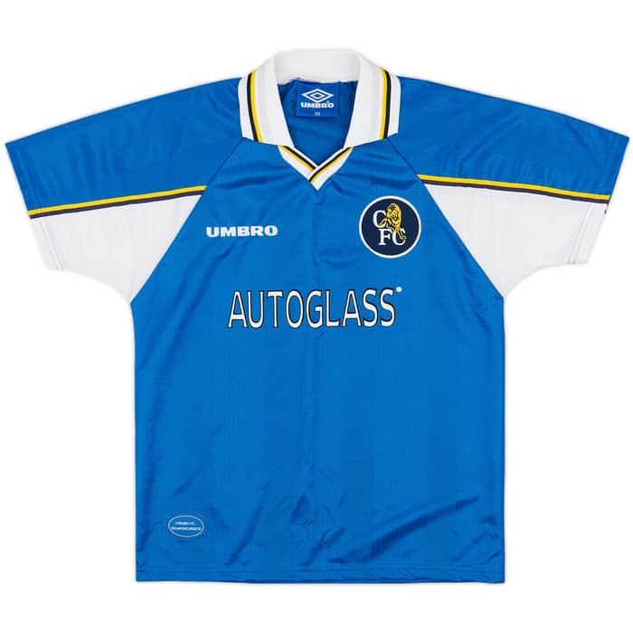 1997-99 Chelsea Home Shirt - 10/10 - (L.Boys)