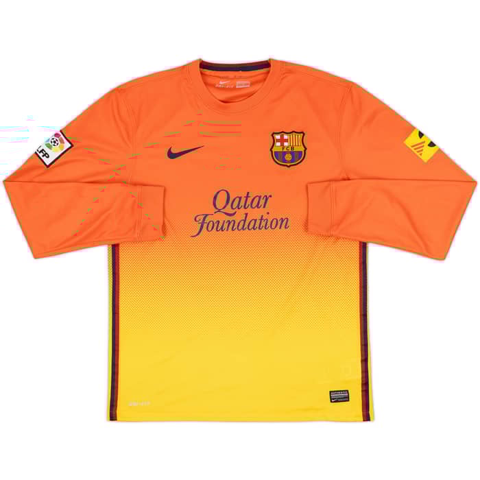 2012-13 Barcelona Away L/S Shirt Messi #10 - 9/10 - (M)