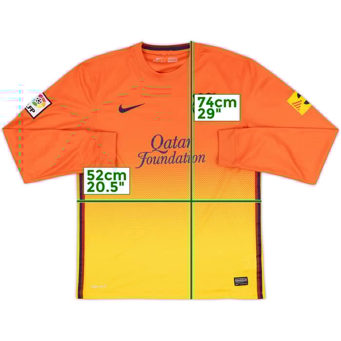 2012-13 Barcelona Away L/S Shirt Messi #10 - 9/10 - (M)