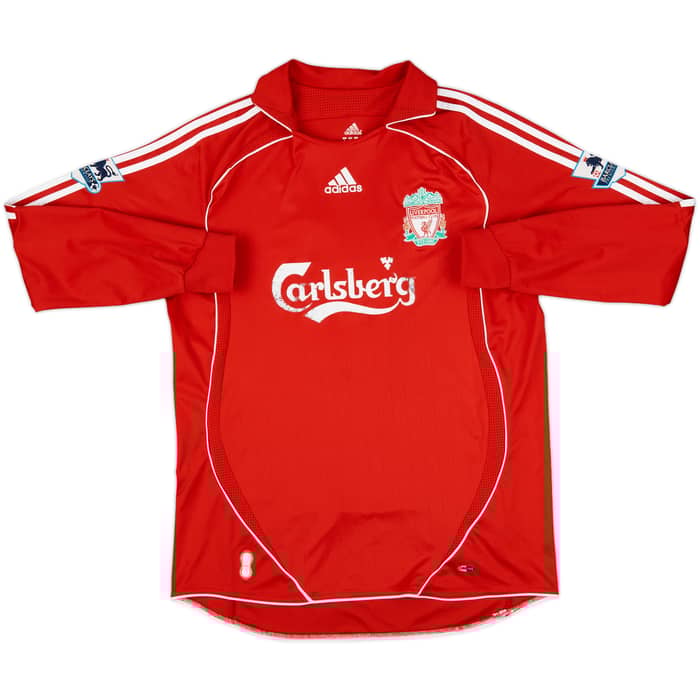 2006-08 Liverpool Home L/S Shirt Pennant #16 - 5/10 - (L)