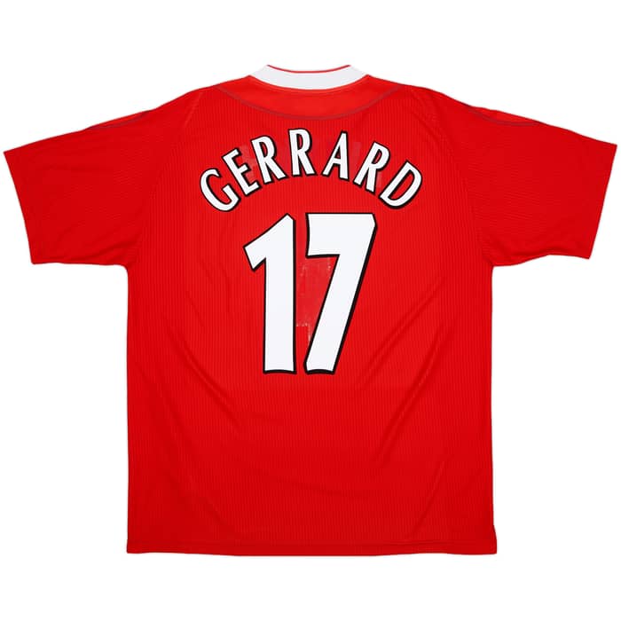 2002-04 Liverpool Home Shirt Gerrard #17 - 5/10 - (L)