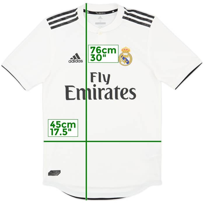 2018-19 Real Madrid Authentic Home Shirt - 10/10 - (S)
