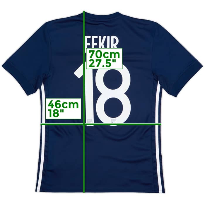 2017-18 Lyon Away Shirt Fekir #18 - 9/10 - (S)