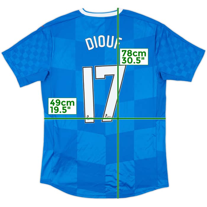 2016-18 Rangers Home Shirt Diouf #10 - 8/10 - (M)