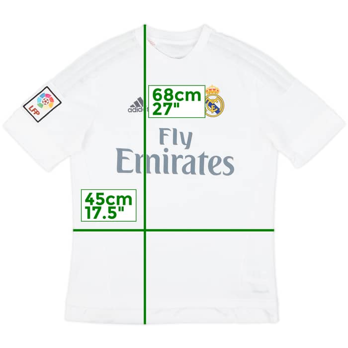 2015-16 Real Madrid Home Shirt - 7/10 - (XL.Boys)