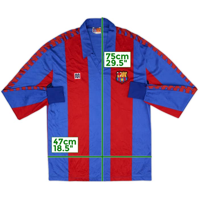 1984-89 Barcelona Home L/S Shirt - 10/10 - (XL)