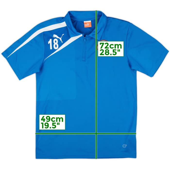 2011-12 Reading Player Issue Puma 1/4 Zip Polo Shirt #18 - 10/10 - (M)
