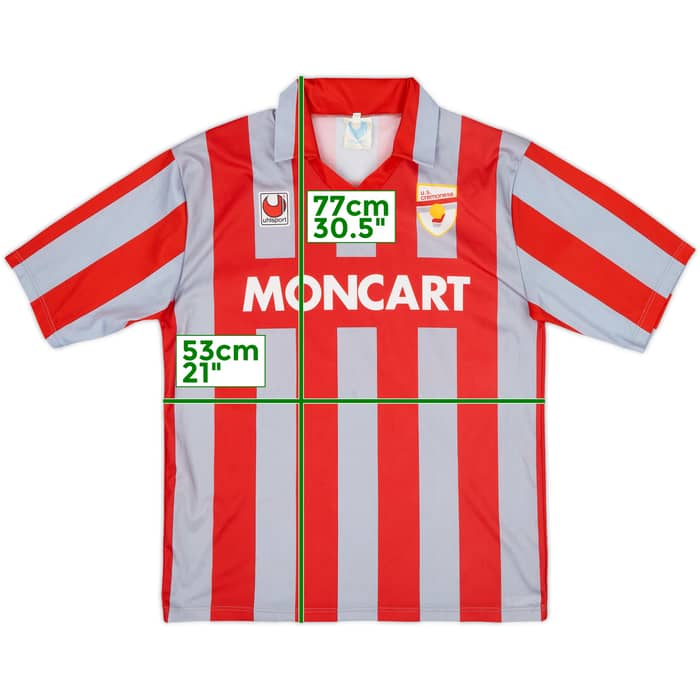 1992-93 Cremonese Home Shirt - 9/10 - (XL)