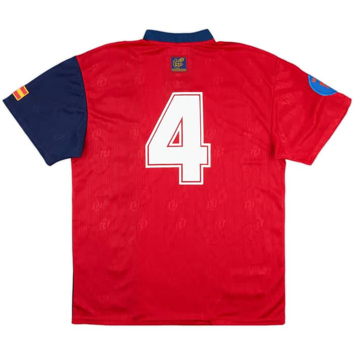 1996-98 Spain U-18 Match Issue Home Shirt #4