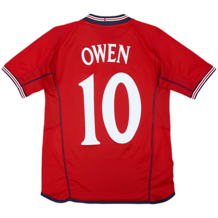 2002-04 England Away Shirt Owen #10 - 8/10 - (XL.Boys)