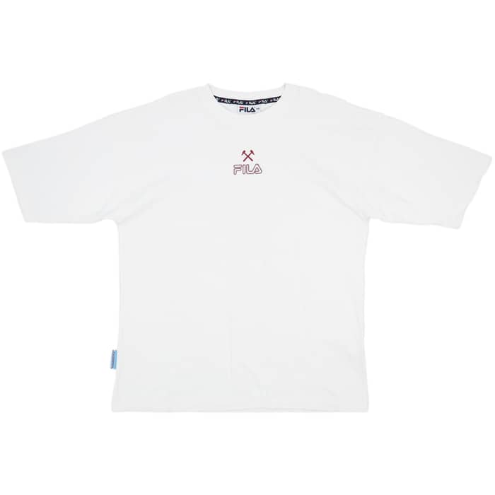 1999-01 West Ham Fila Cotton Tee - 8/10 - (XXL)