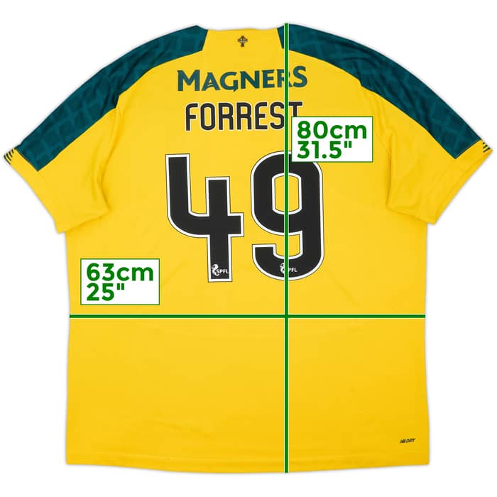 Camiseta de visitante del Celtic 2019-20 Forrest #49 - 6/10 - (XXL)