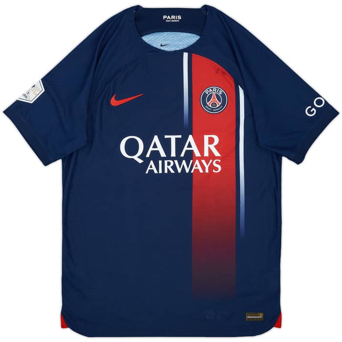 2023-24 Paris Saint-Germain Authentic Home Shirt Zaire-Emery #33 - 7/10 - (M)
