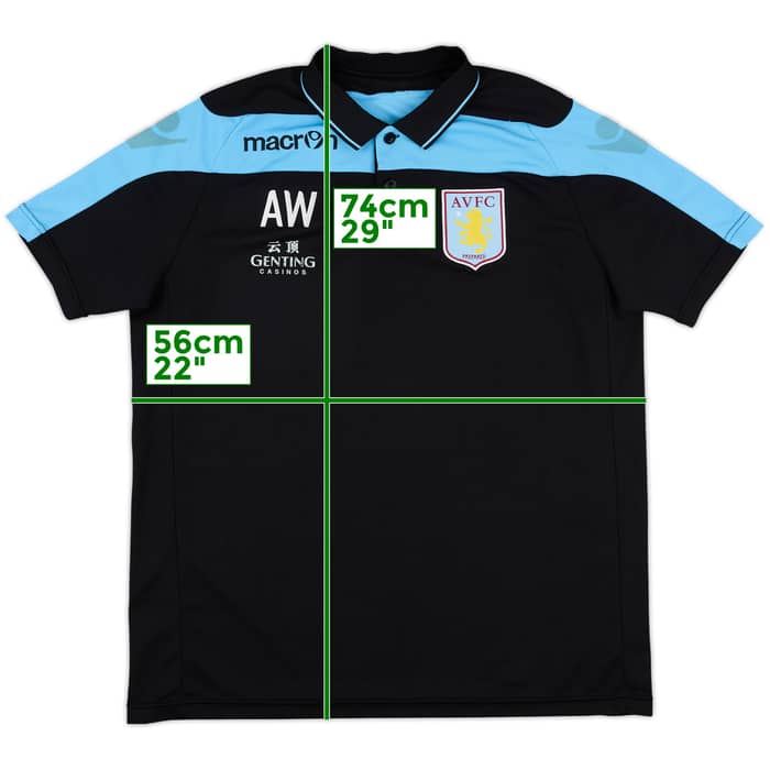 2012-13 Aston Villa Staff Issue Macron Polo Shirt AW - 4/10 - (M)