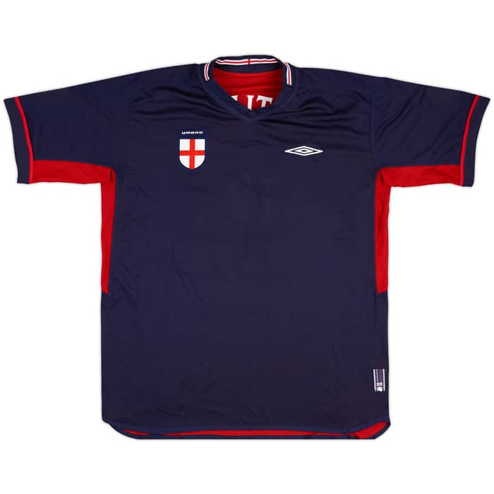 2002 England Match Issue U21 European Championships Away Shirt Smith #17