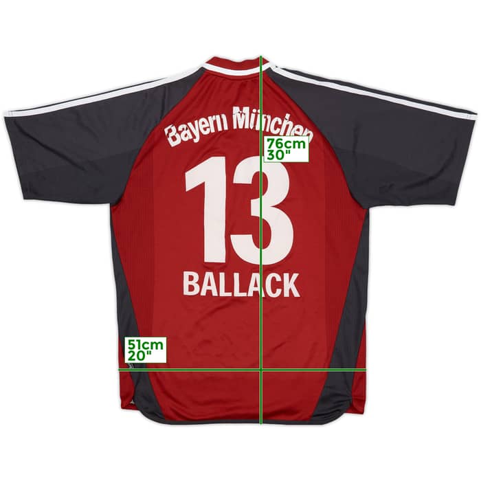 2002-03 Bayern Munich Home Shirt Ballack #13 - 4/10 - (M)