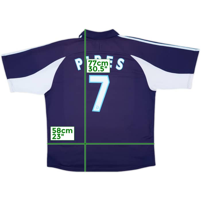 1999-00 Olympique Marseille Away Shirt Pires #7 - 8/10 - (XL)