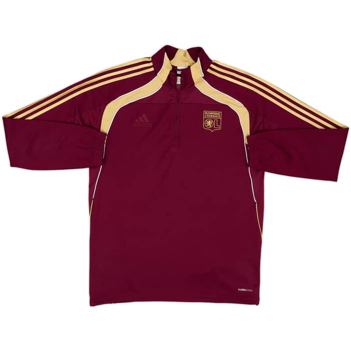 2010-11 Lyon adidas 1/4 Zip Drill Top - 8/10 - (L)